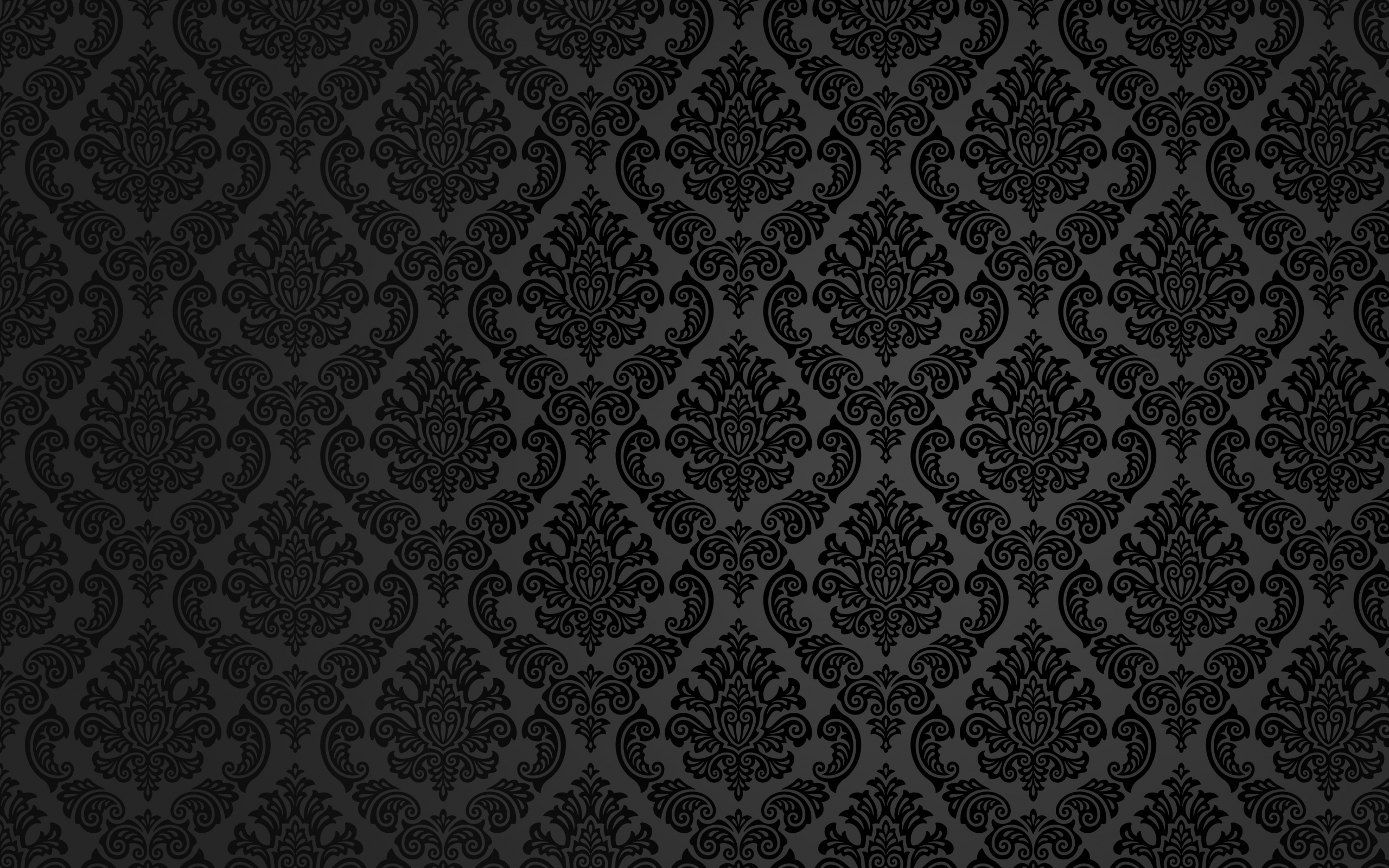 Black and White Damask