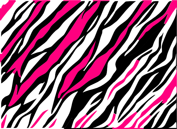 Black and White Zebra Print Clip Art At Clker   Vector  