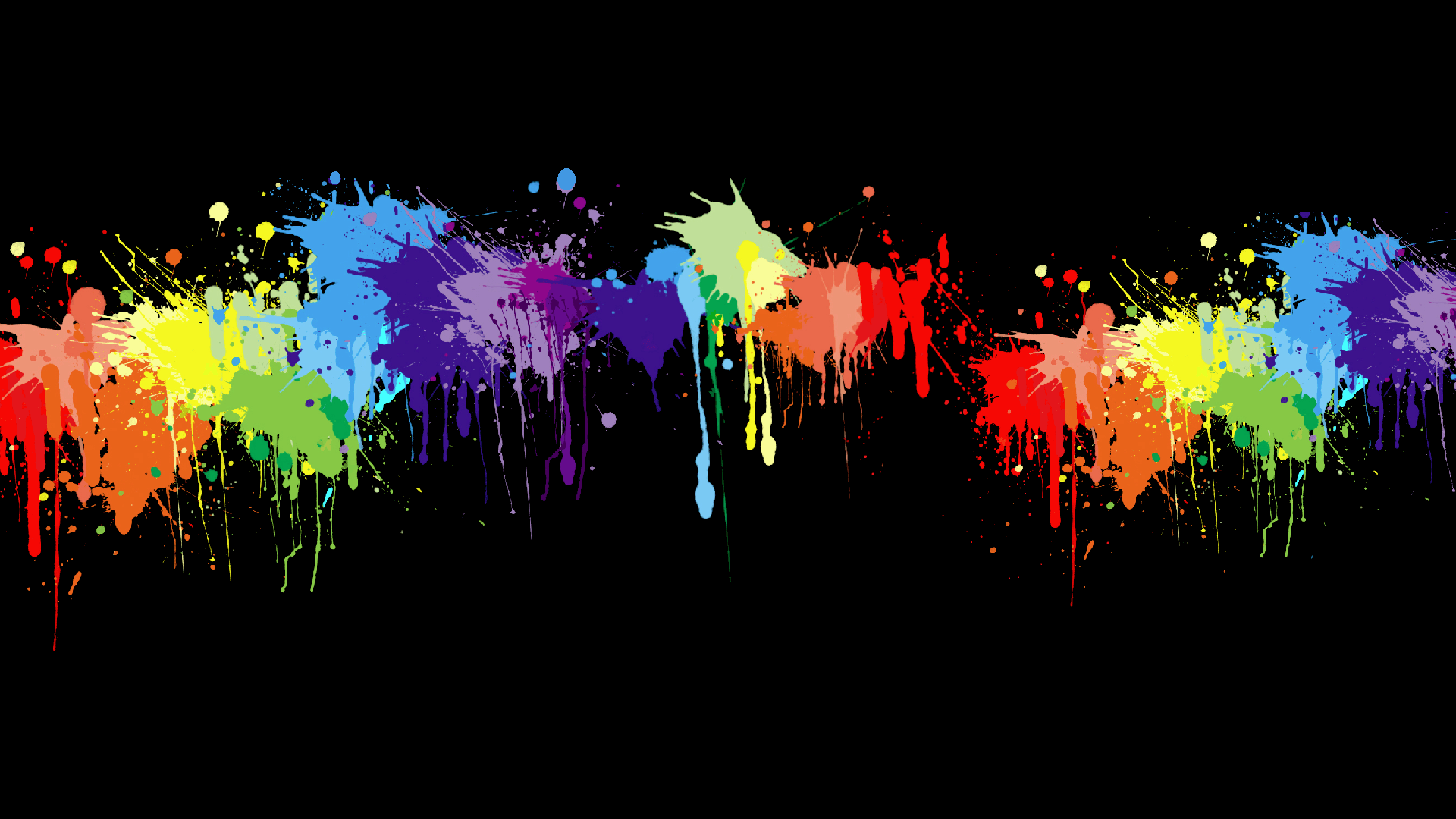 Black Paint Splatter Wallpaper