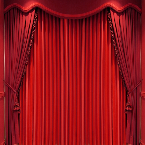Black Red Stage Curtains Velvet Stage Download