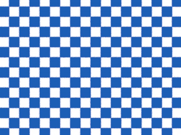 Blue and White Checkered Stylized Checkered   