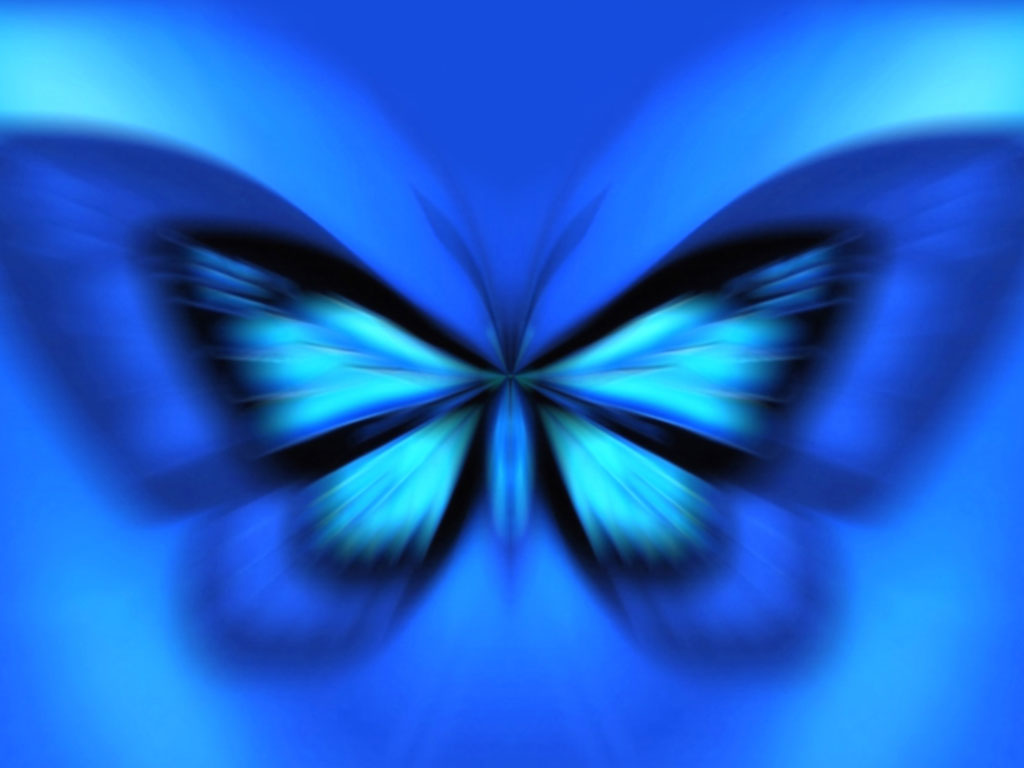 Blue Butterfly Art Graphic