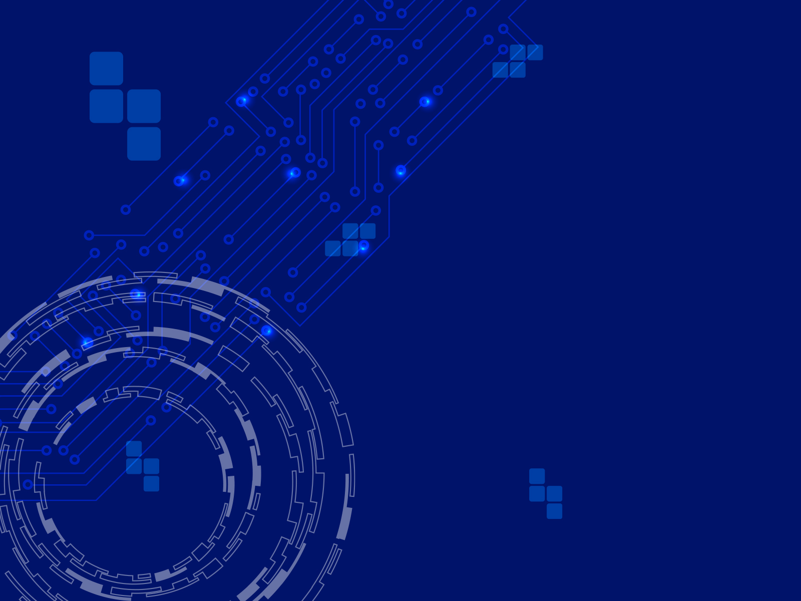 Blue Cyberic Tech  Blue Technology  PPT image