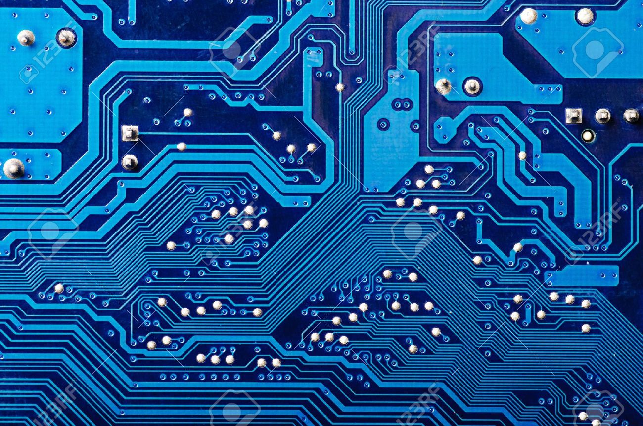 Blue Digital Circuit Board Blue Digital Circuit Board PPT Backgrounds