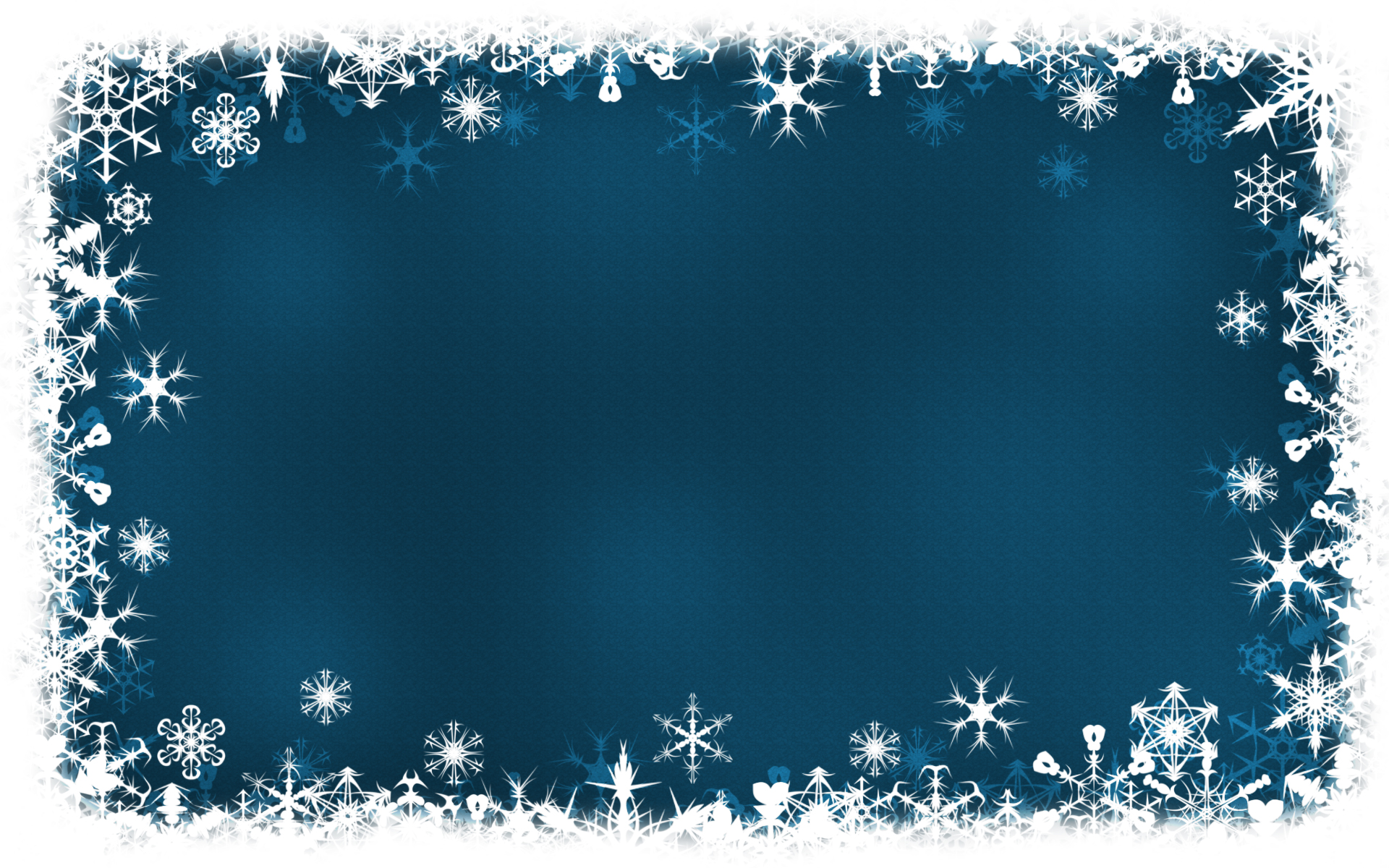 Blue Frame Holiday Template