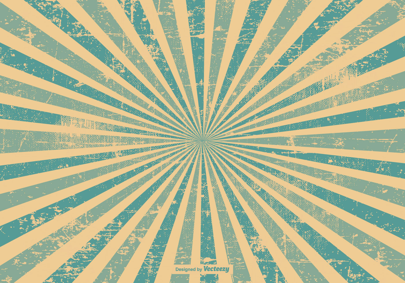 Blue Grunge Style Sunburst  Free Vector Art   image