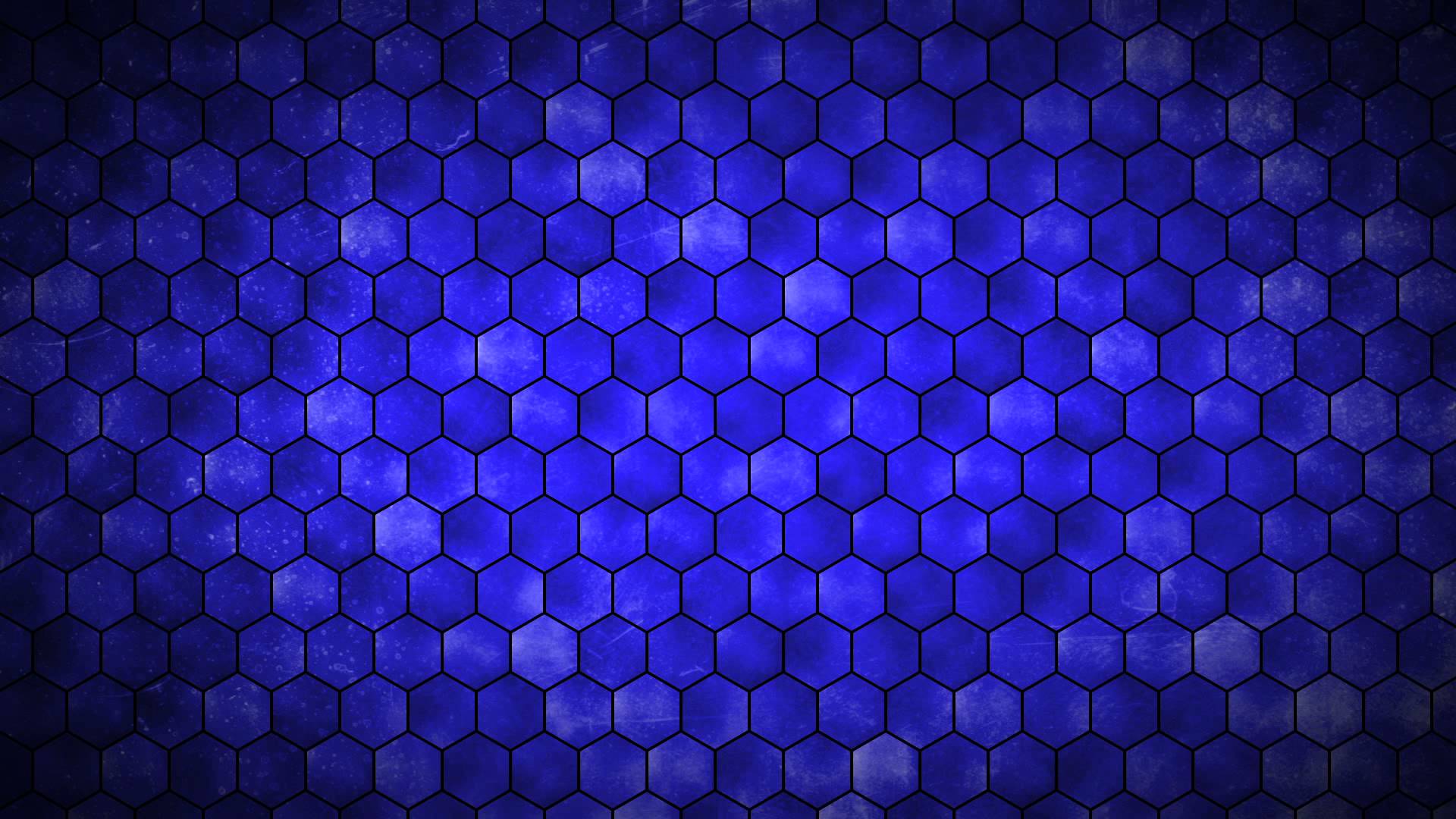 Blue Hexagon Grid Hd Picture