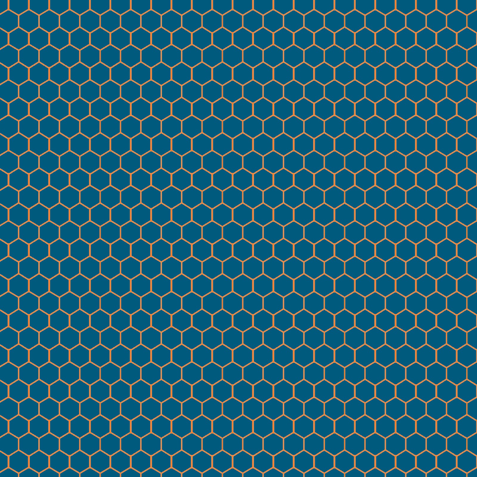 Blue Hexagon Honeycomb