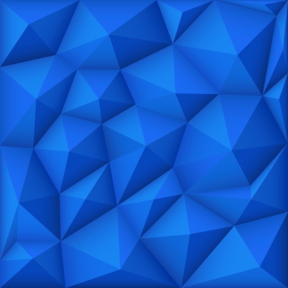 Blue Mosaic Polygon ~ Graphics On Creative Market Photo