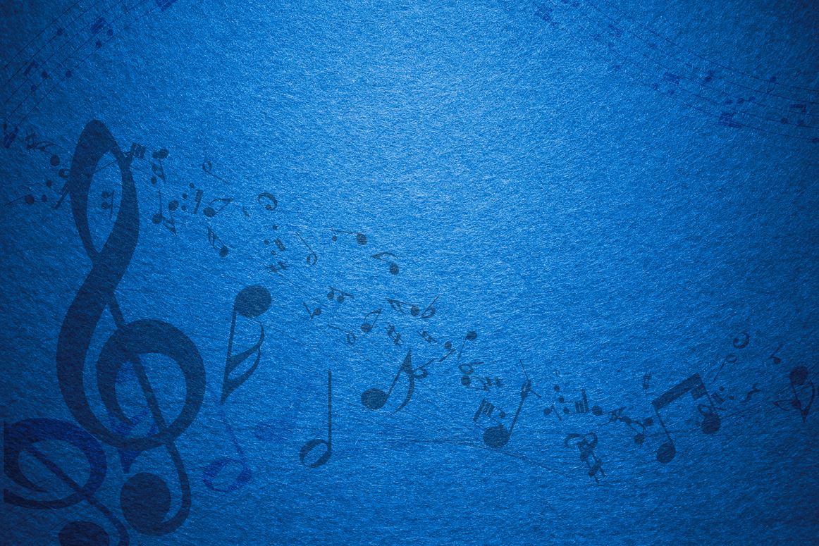Blue Music Notes