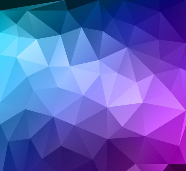 Blue Polygon Vector