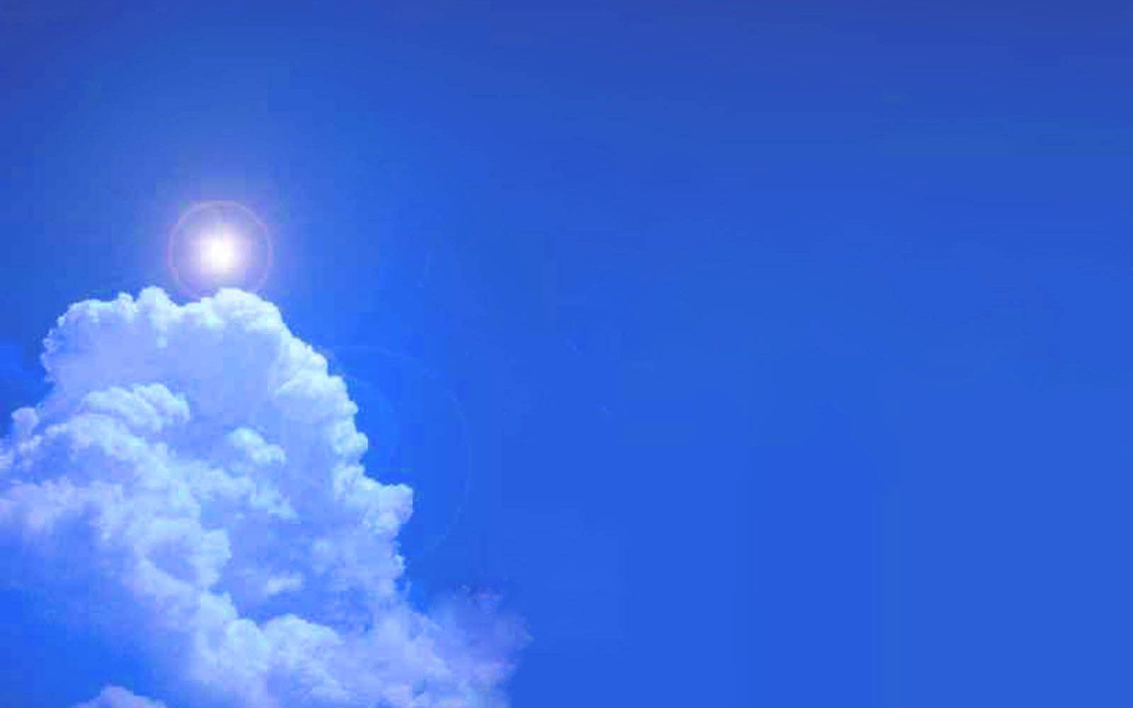 Blue Sky Desktop Sun Design