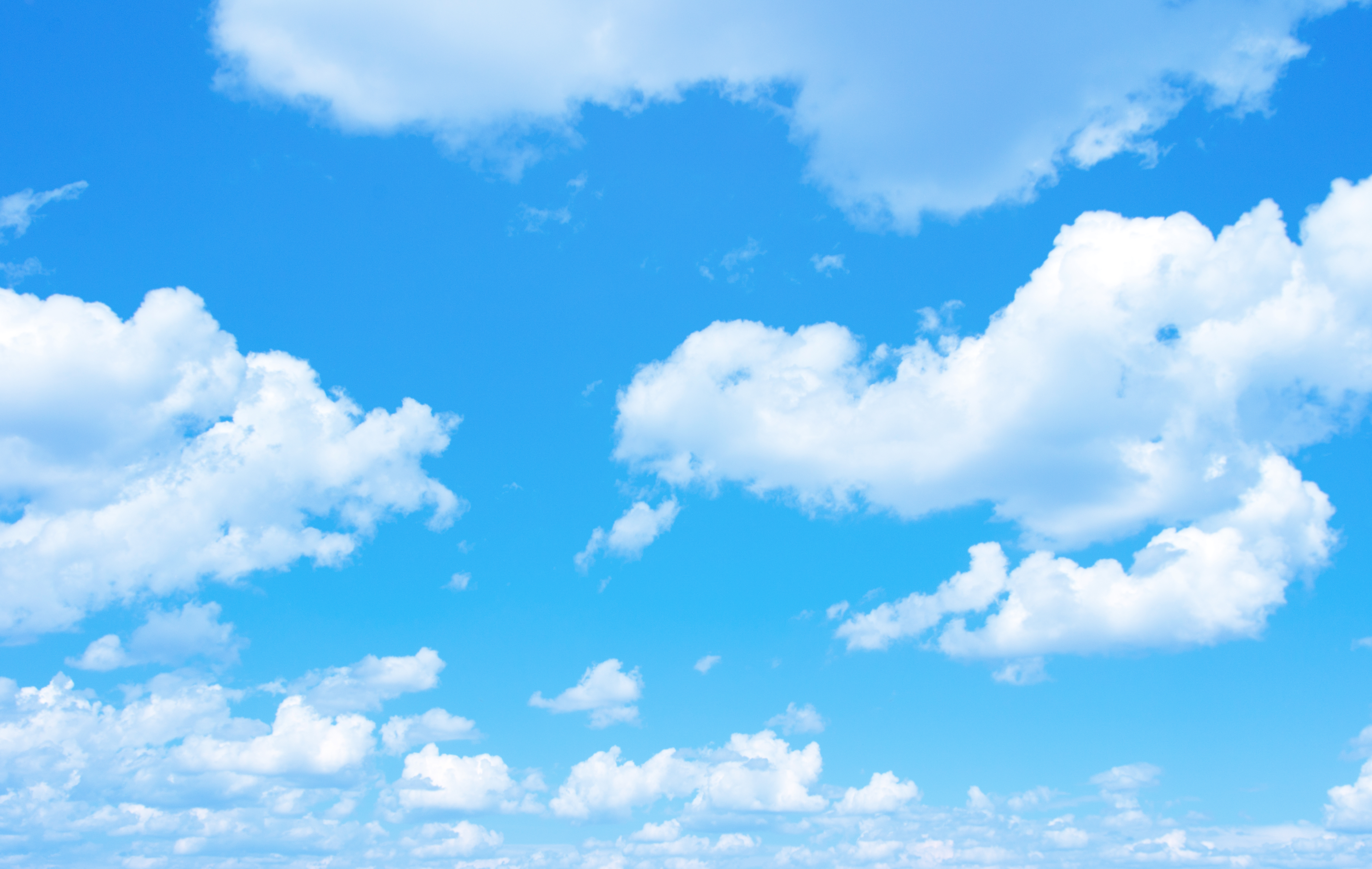 Blue Sky With A Tiny Clouds  QLA Consulting Clip Art