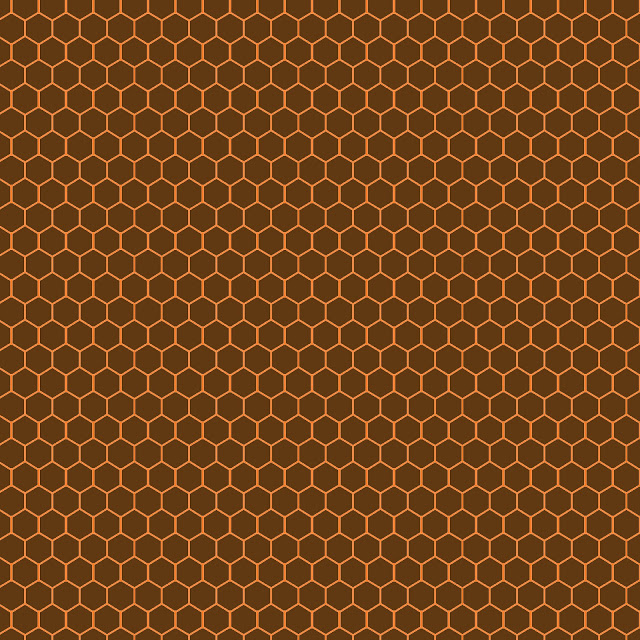 Brown Hexagon Honeycomb Presentation