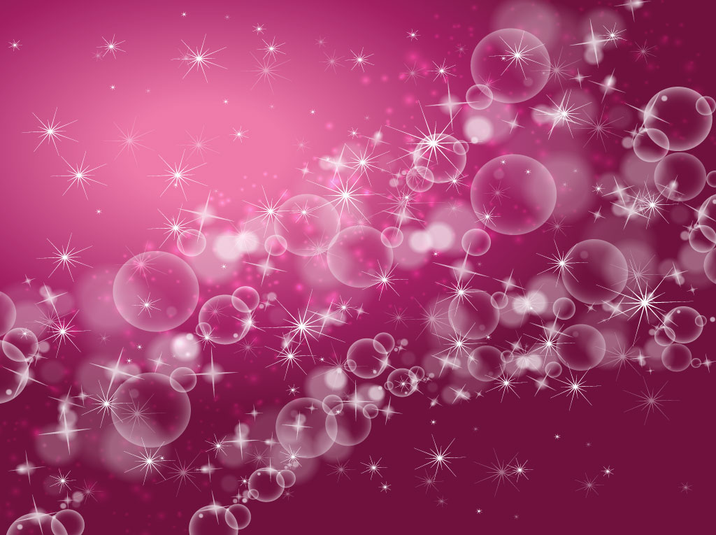 Bubbles Pink Abstract Photo