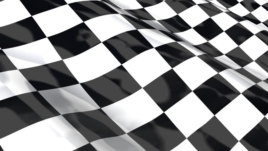 Checkered Racing Flag  Seamless Looping With Reflection HDTV  HD   Graphic