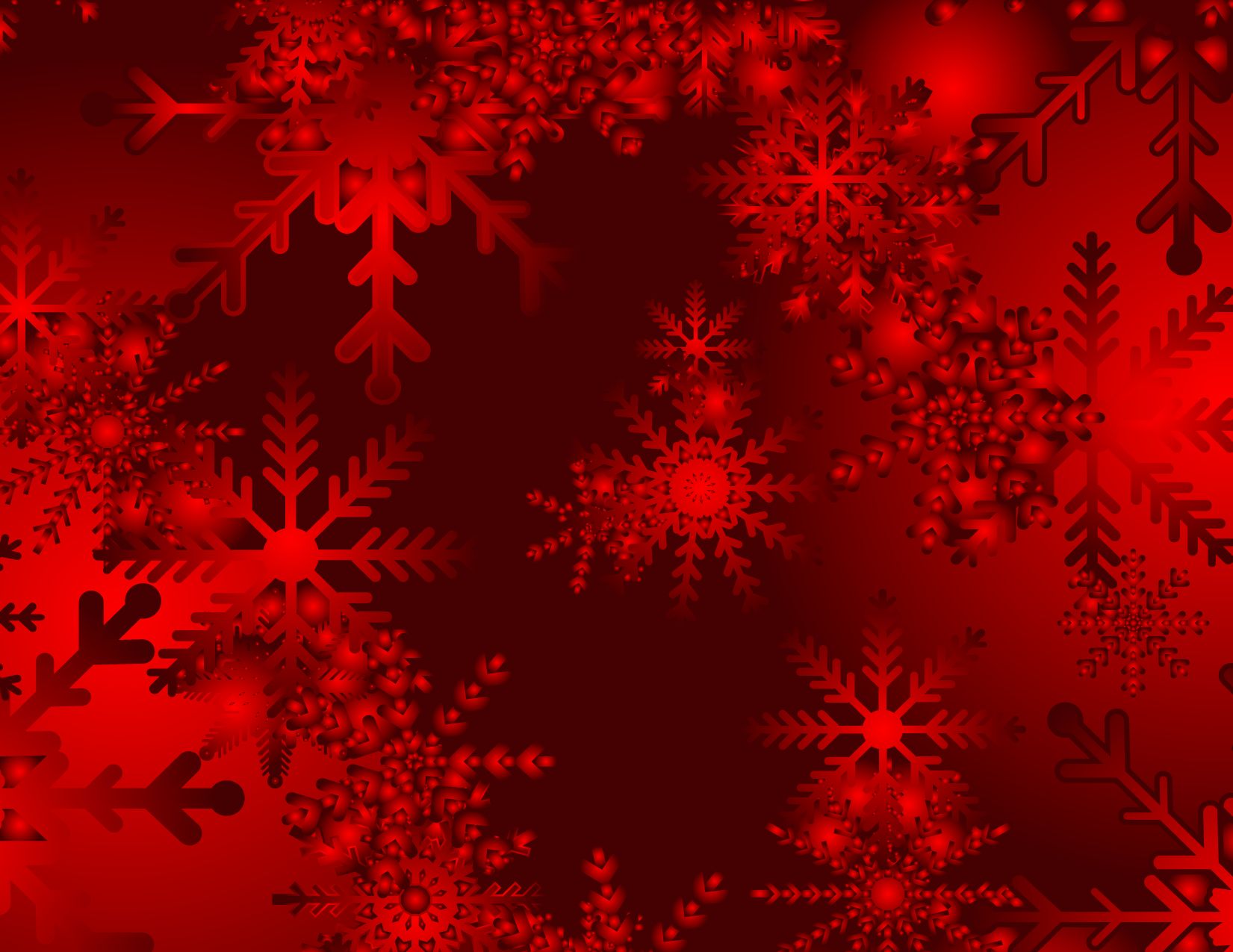 Christmas Snowy Red Walpaper Picture