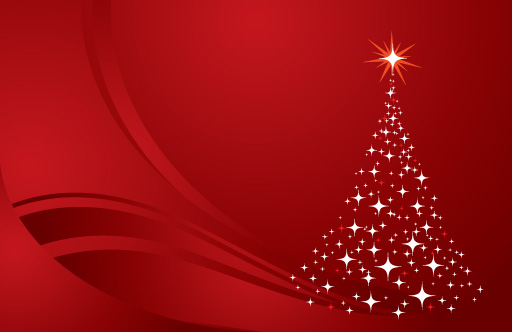 Christmas Tree Red Graphic