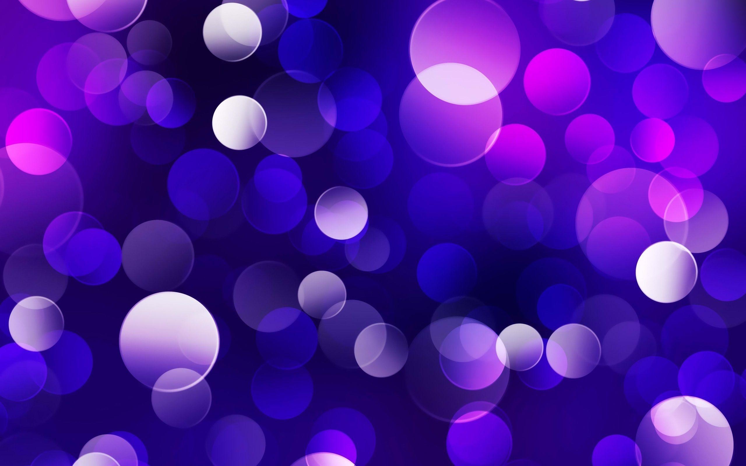 Circular Reflections Purple Abstract Frame