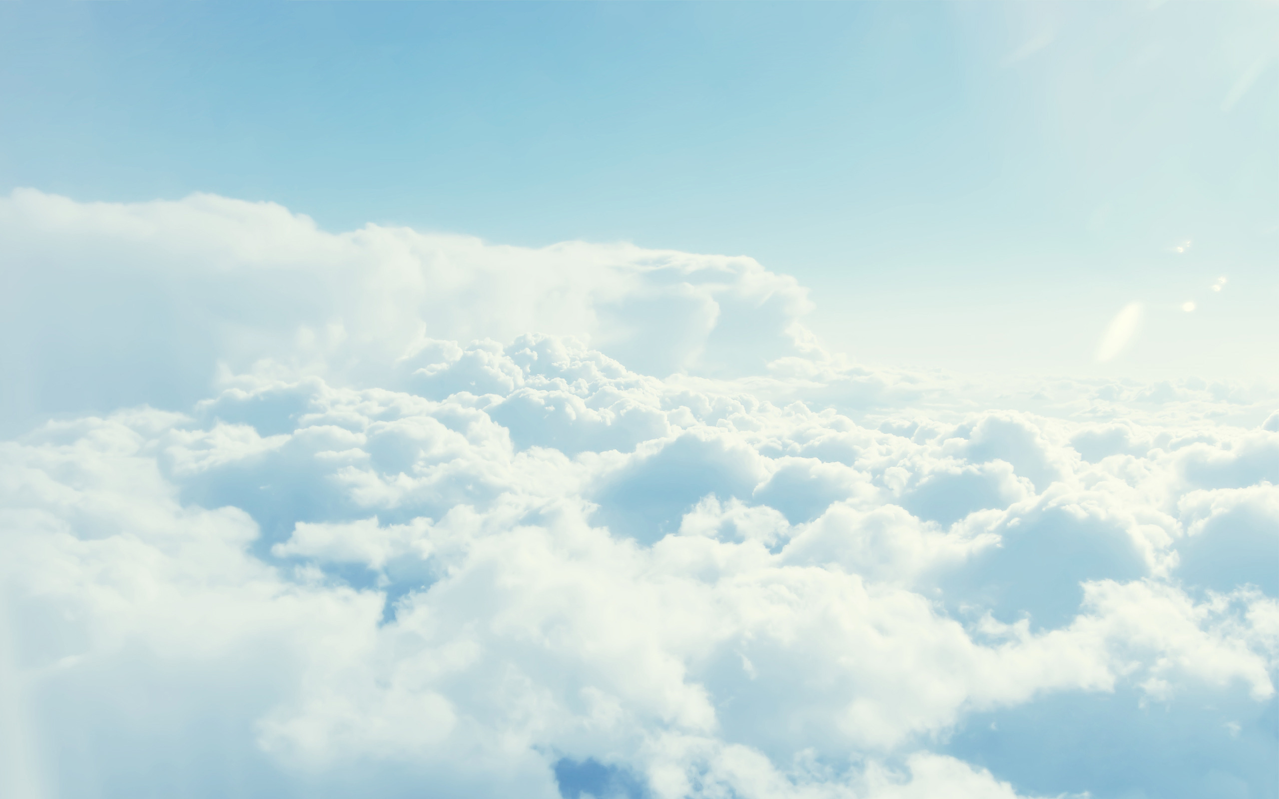 Clouds Blue Sky Template