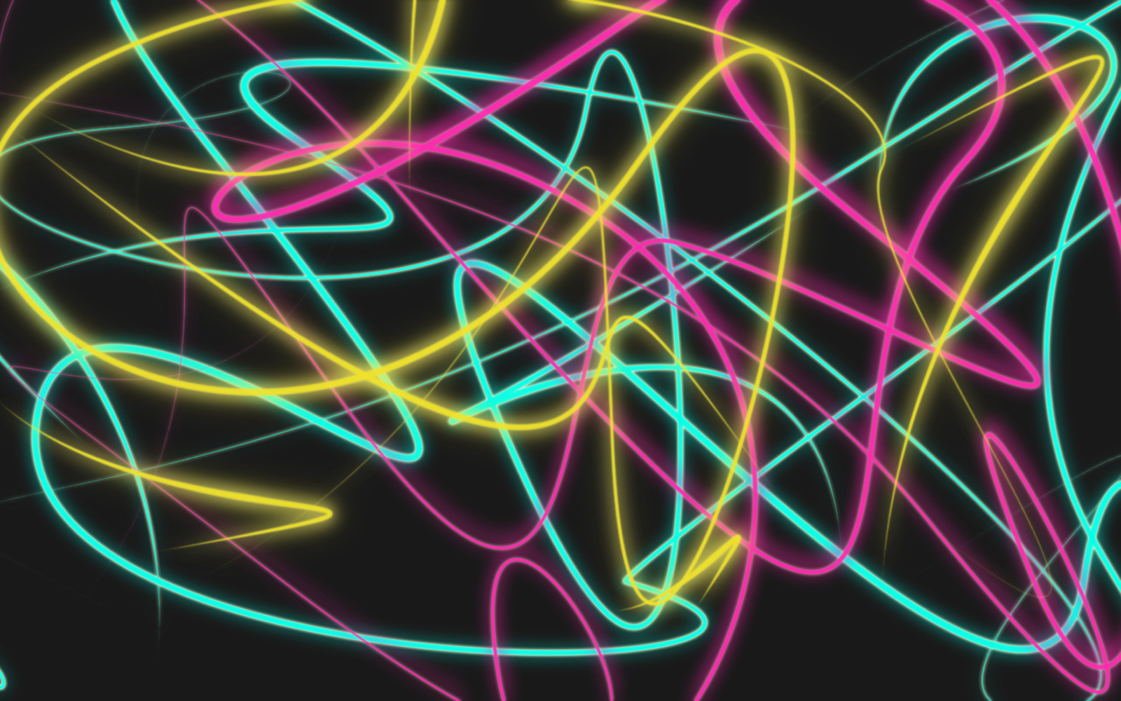 Colored Lines Abstract Neon Wallpaper