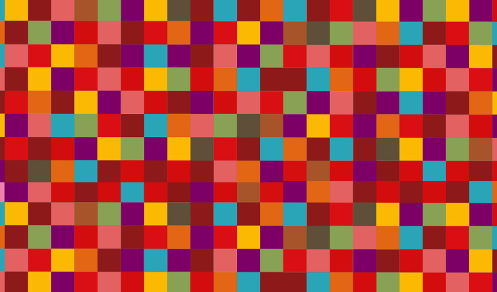 Coloured Tiled Checkered