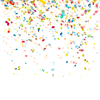 Confetti Vector Colorful Nfetti Holiday Vector   Clipart