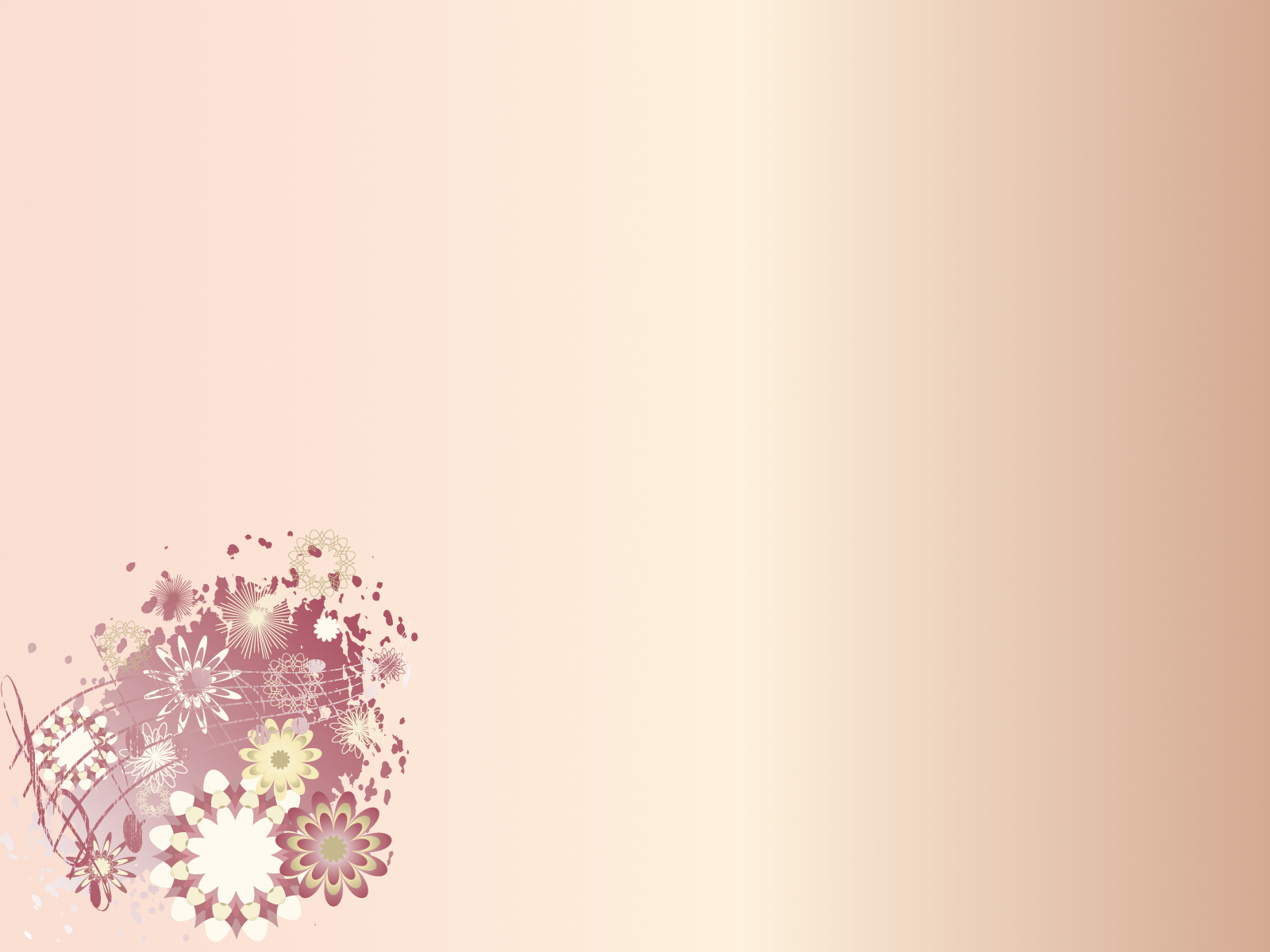 Cute Floral Corner PPT PPT Wallpaper