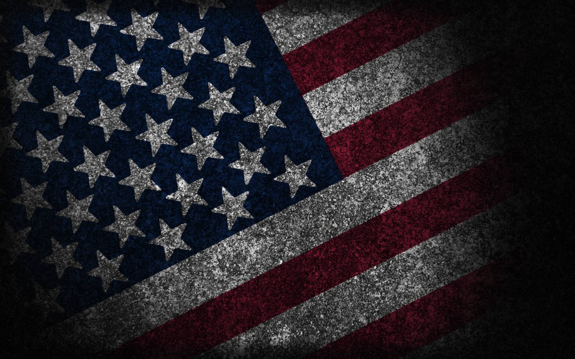 Dark American Flag Picture Frame