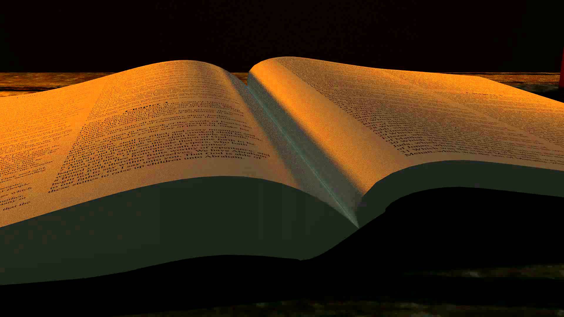 Dark Open Bible  Clip Art