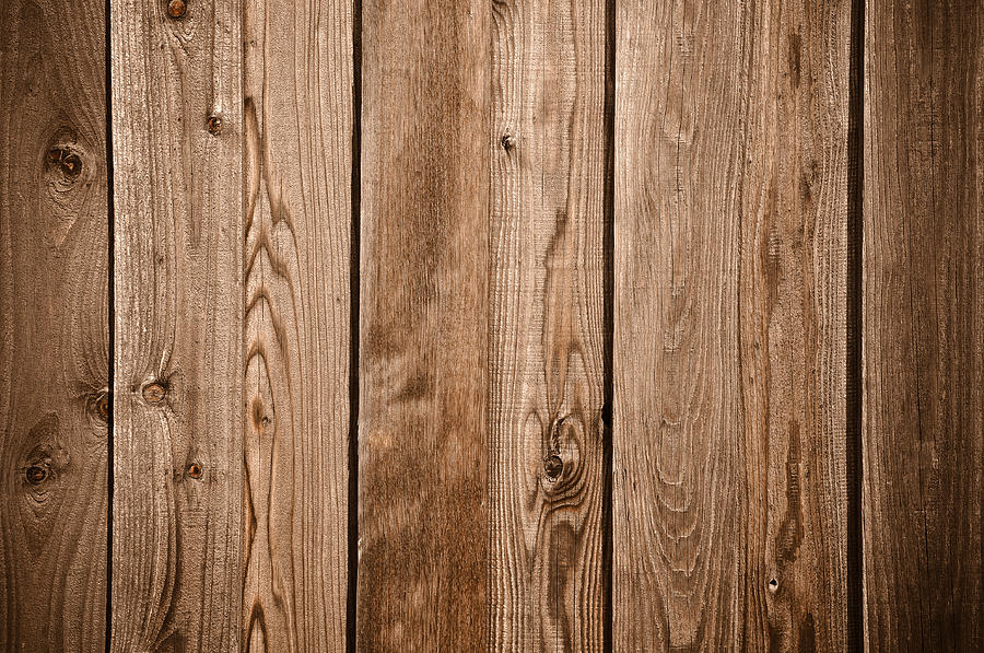Dark Rustic Wood Panel Wallpaper