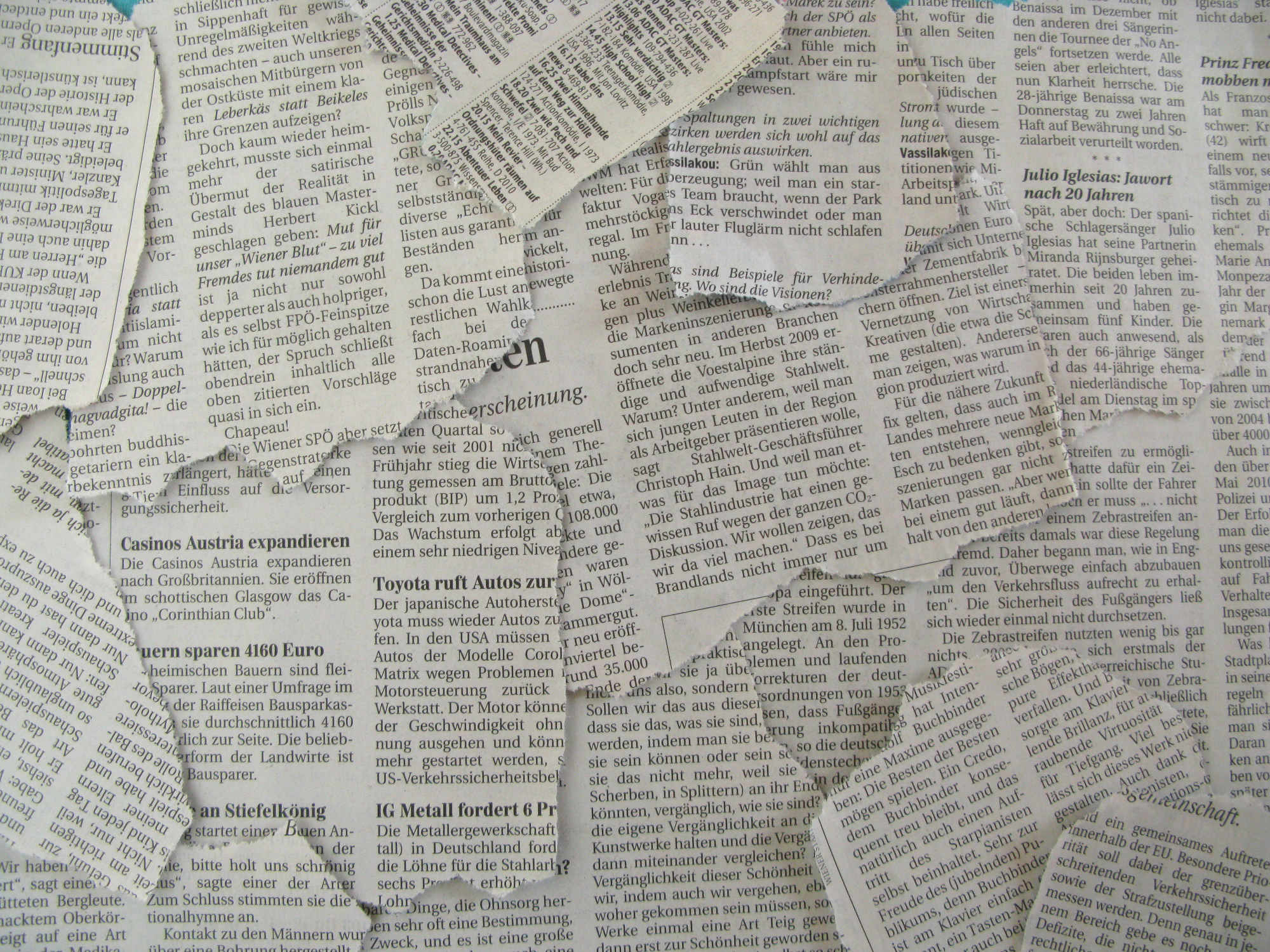 Different Newspaper Texture image