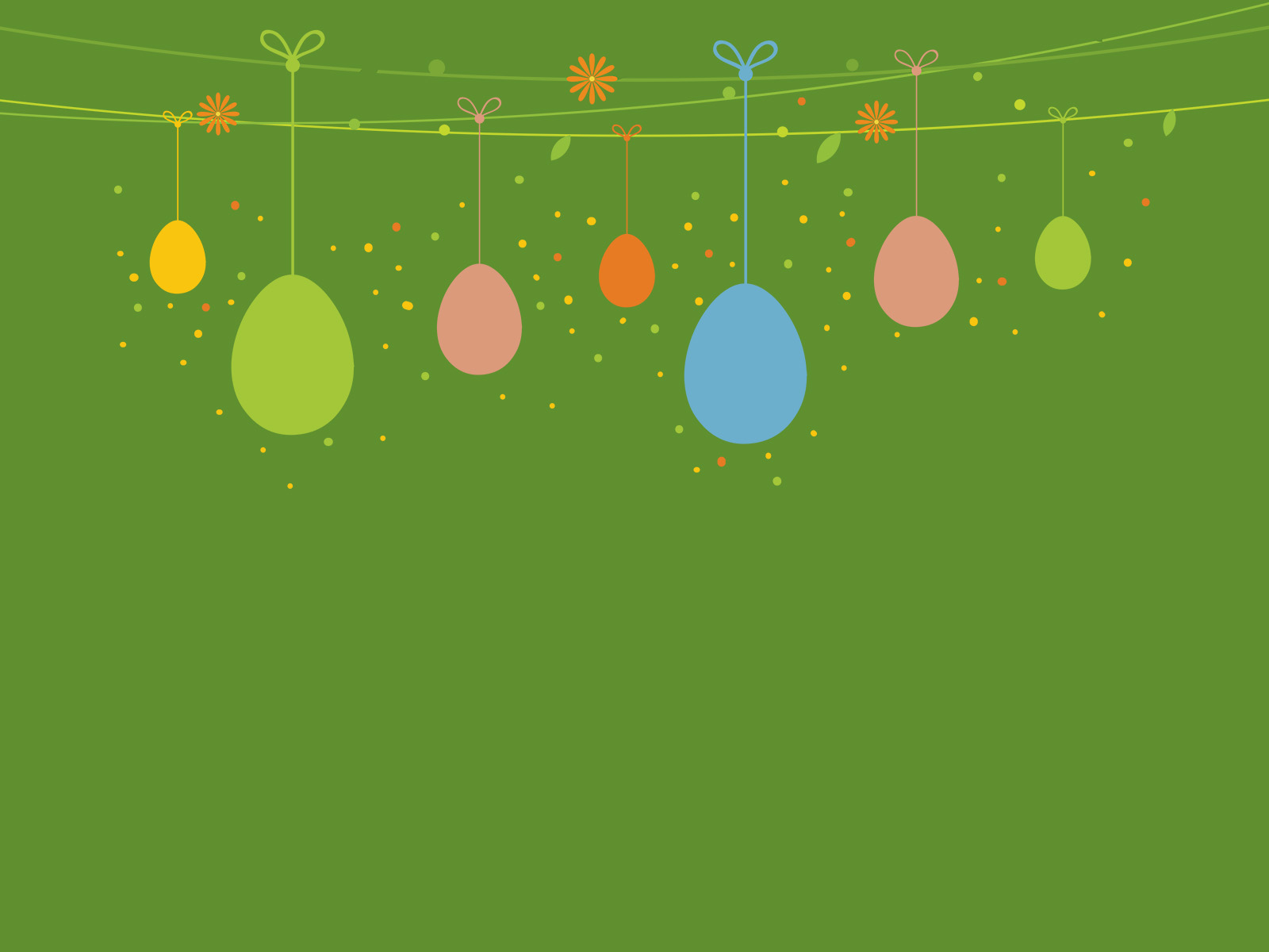 Easter Day  Design Green Holiday  PPT image