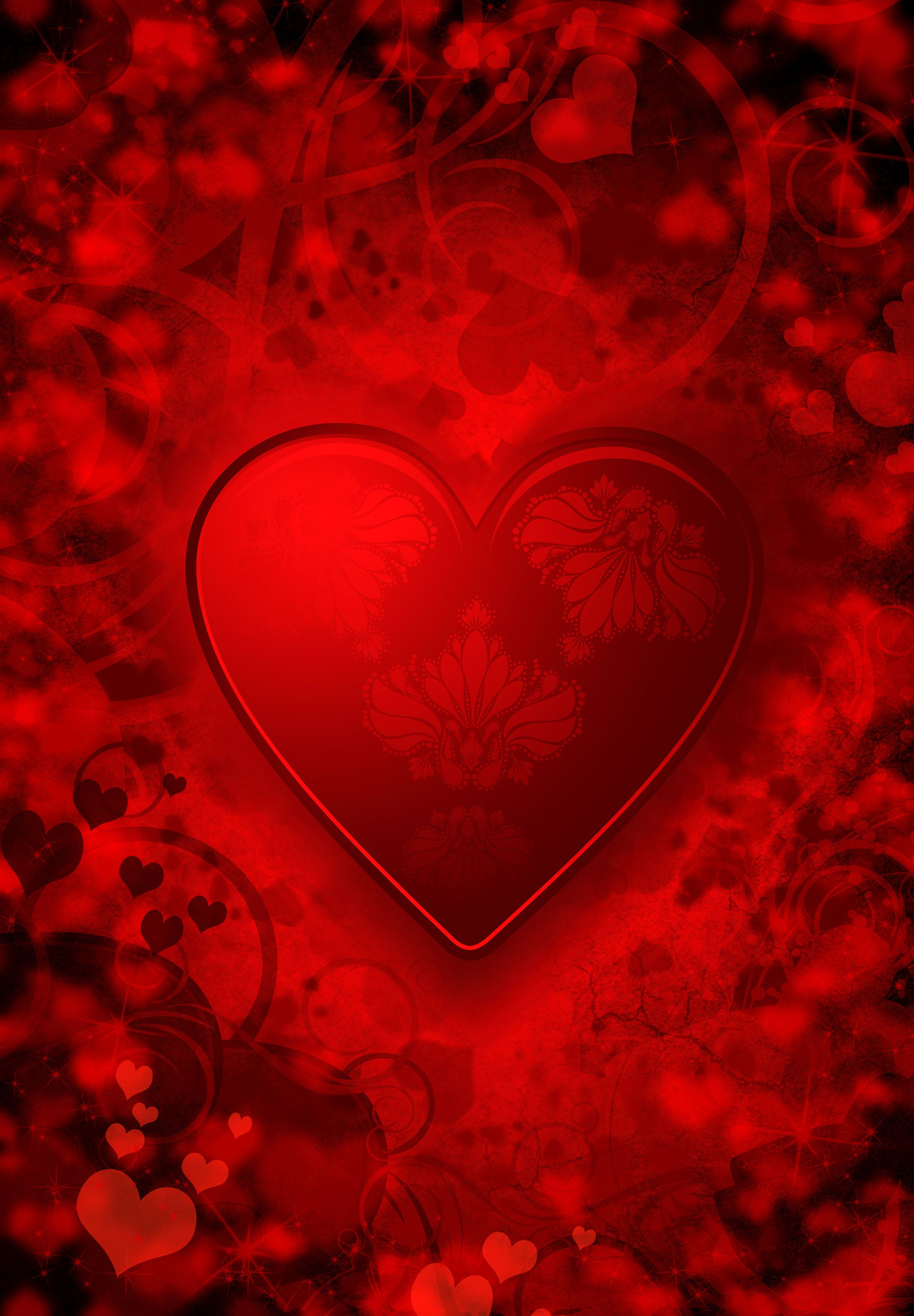 Fancy Hearts Pattern Valentines Picture
