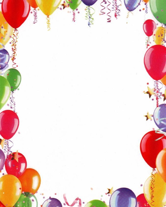 First Birthday Balloons Frame Slides
