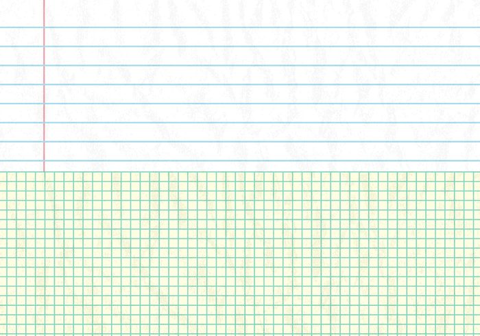 Flat and Square Notebook Paper