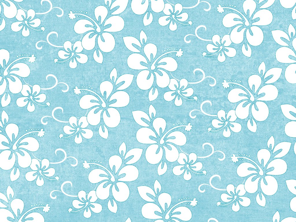 Flowers Pattern Blue Quality
