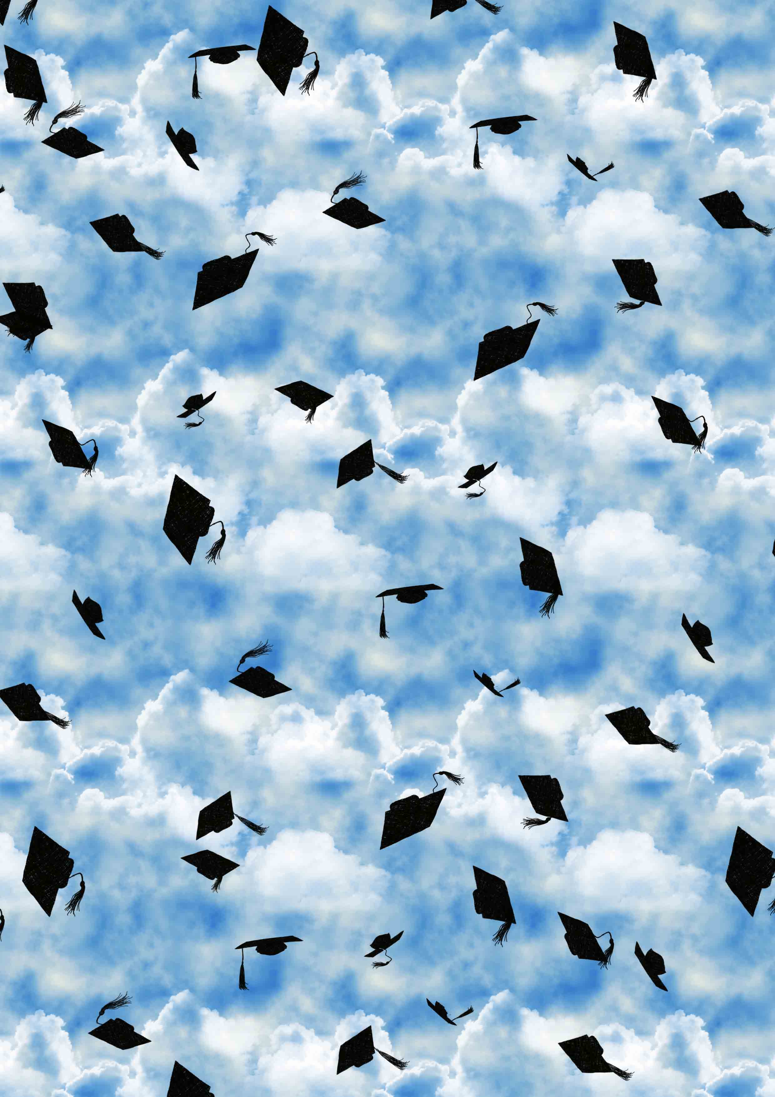 Flying Hats Graduation   Picture