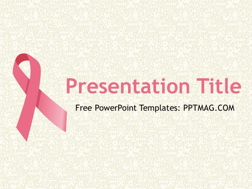 Free Breast Cancer PowerPoint Template  PPTMAG Quality