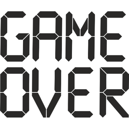 Game Over Png Design