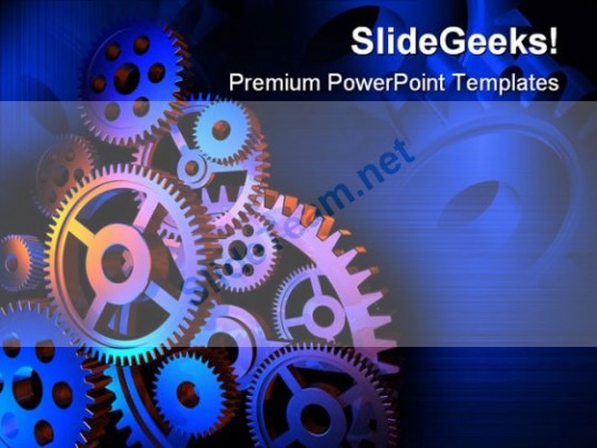 Gears PowerPoint Templates and PowerPoint 0411