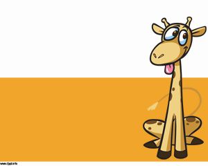 Giraffe Cartoon Template  Free Templates  