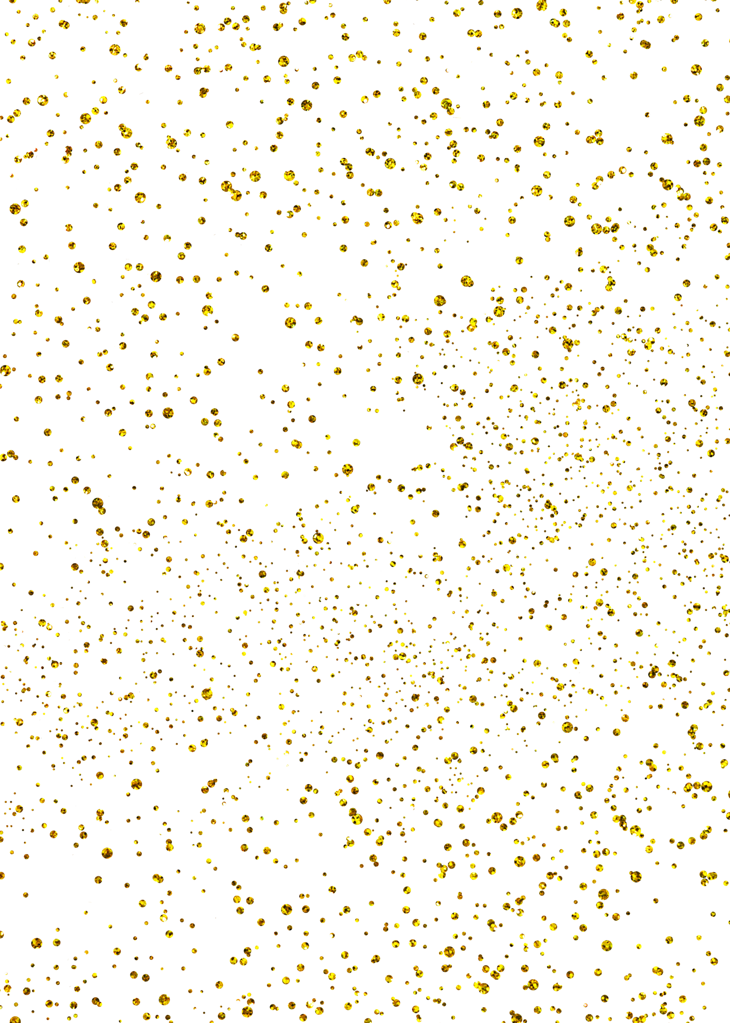 Gold Confetti Transparent Graphic