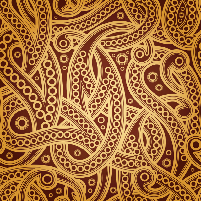 Golden Pattern Seamless Pattern Texture Vector Pattern Slides