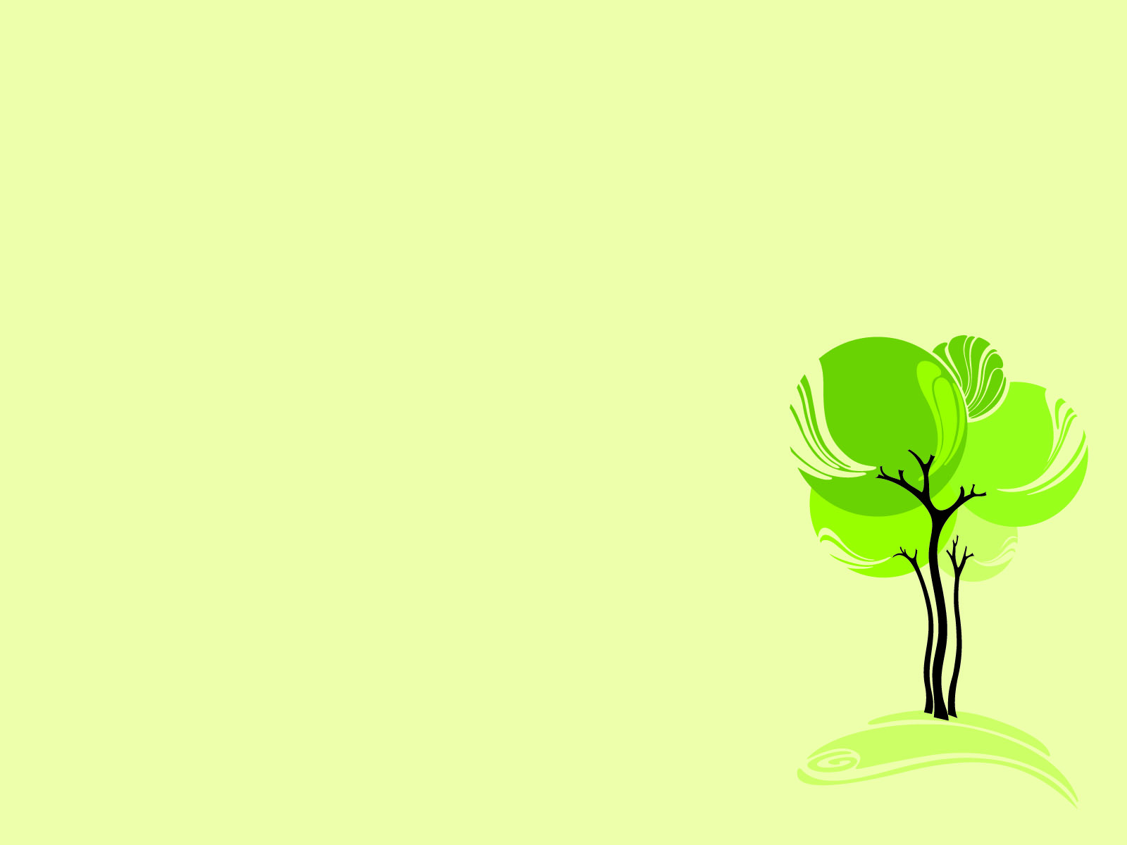 Green Design Tree  Nature  PPT Picture