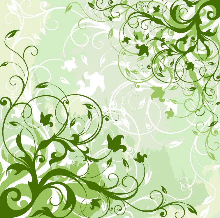 Green Floral Vector Graphic  Free Vector Graphics  All   Quality