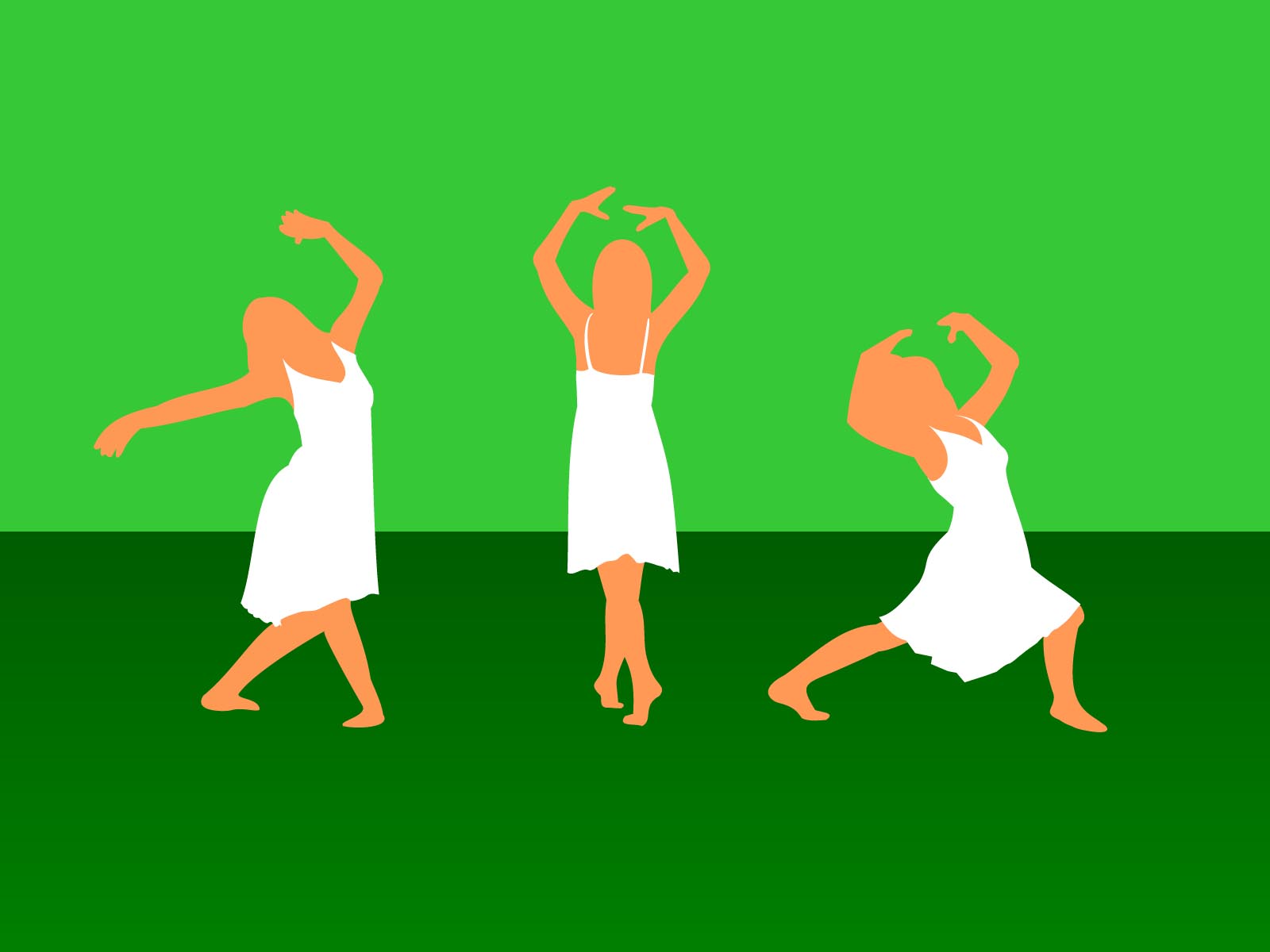Green Girl Dance Sport Clip Art