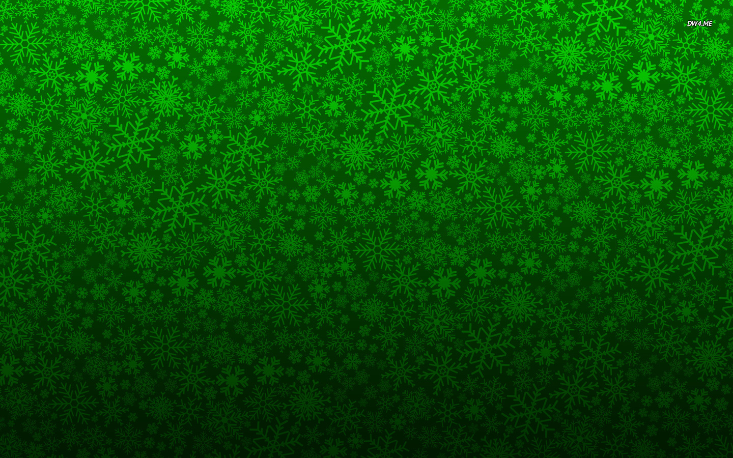 Green Snowflake Pattern Art