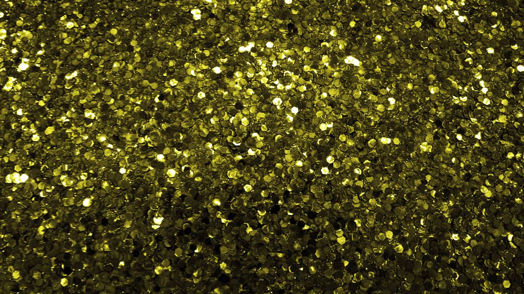 Green Trees Gold Glitter Design