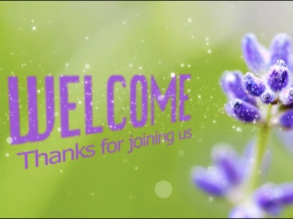 Green Welcome Graphic